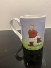'Football Superstar' Mug by Portmeirion. Designed By Rob Scotton. 10 cm. Tall.