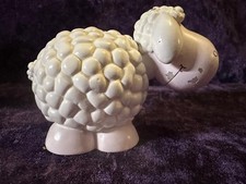 NICI Sheep Resin Ornament (Item 24892) – Handmade – Paint Wear