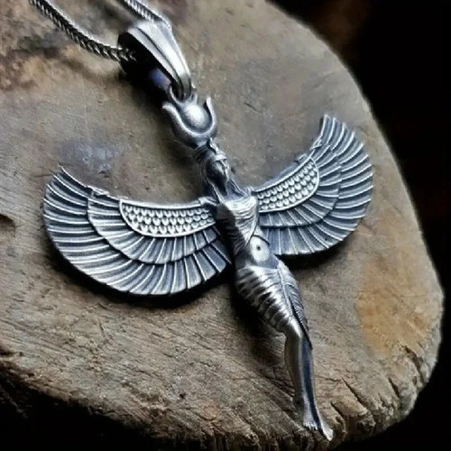 Silver egyptian goddess - egyptian,