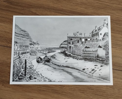 Yorkshire art print staithes - yorkshire,