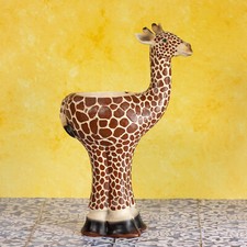 Tall Giraffe Planter Resin