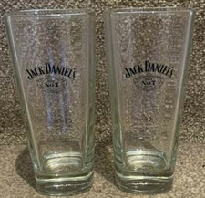 Official Jack Daniel's Old No.7 Brand Long Drink Highball Glasses 