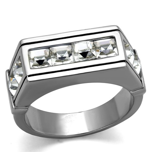 Mens silver signet pinky ring - mens,