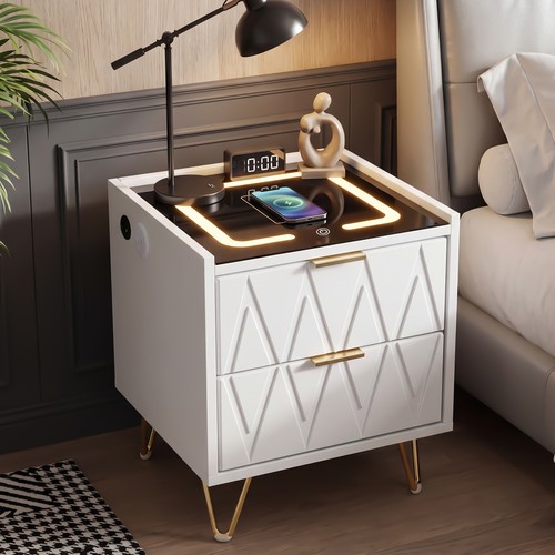 Modern led bedside - modern, table