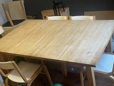 IKEA Wooden Extending Dining Table