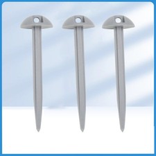 20X Heavy Duty Plastic Mushroom Domed Ground Sheet Tent Pegs Awning Carpet