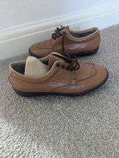 Stylo Matchmakers Mens Brown Leather Teegrip Golf Shoes UK size 7 