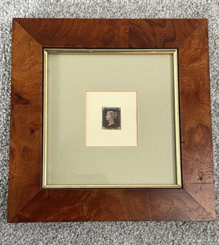 Framed genuine 1840 penny - framed,