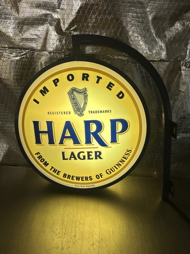 Harp lager beer - beer, round