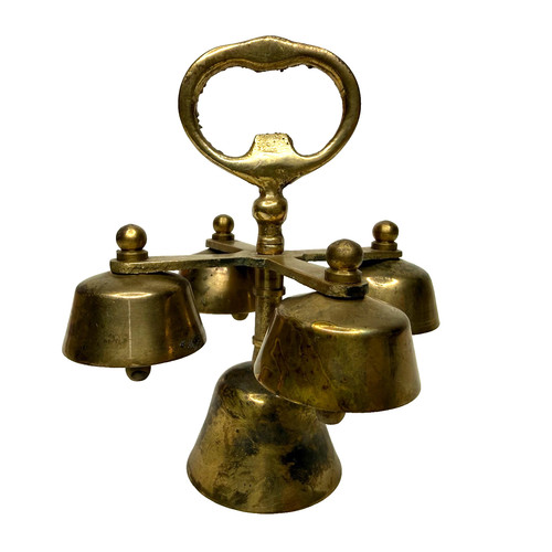 Vintage brass sanctus bells - brass,