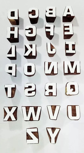 Wooden english alphabet - wooden,