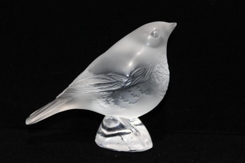 Lalique crystal singing robin - lalique,