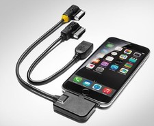 Audi iPhone Lightning USB Cable Lead Set Audi Music Interface AMI MMi 3G+GENUINE