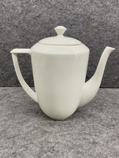 White Limoges China  Contemporary Coffee Pot White Star Pattern? EUC