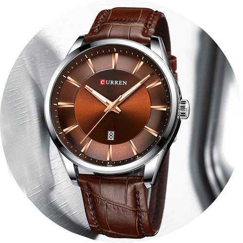 Gents quartz watches leather - quartz,