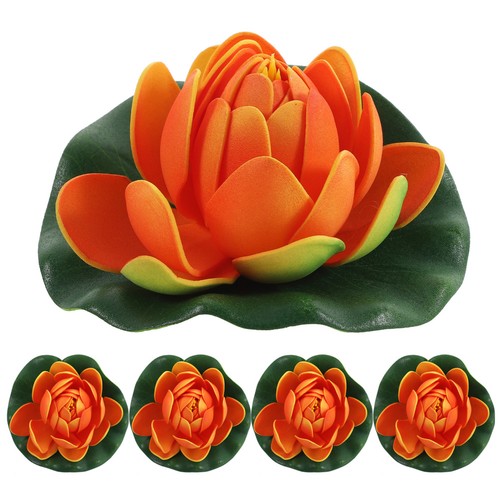5pcs artificial floating - artificial, lotus