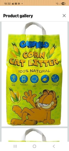 Garfield corn cat litter - cat, 10l