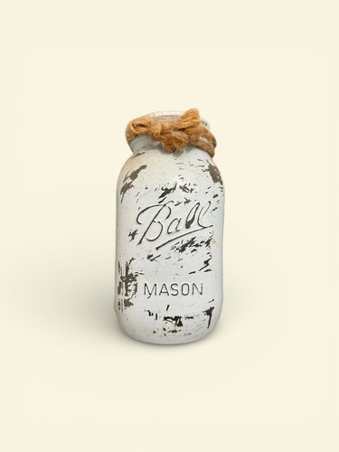 Ball distressed white rustic - distressed,