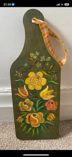 Vintage french hand painted - hand,