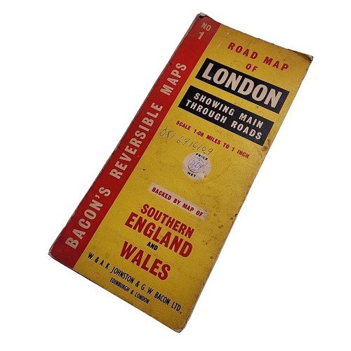 Bacons reversible map - map, london