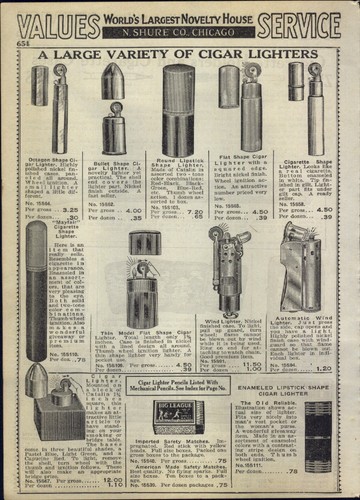 1938 paper cigar lighter - paper,