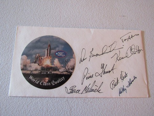 Nasa astronaut signed envelope - nasa,