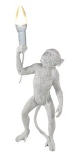 48CM WHITE MONKEY TABLE LAMP