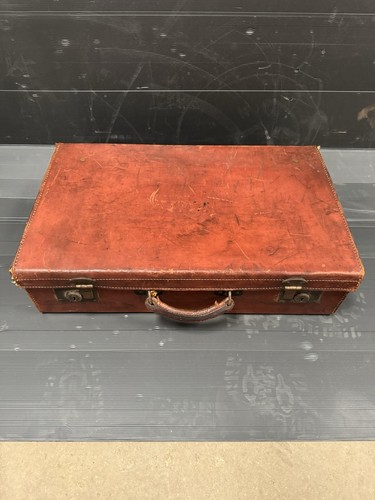 Vintage suitcase brown - suitcase,