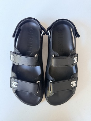 Black rubber chanel dad - black,