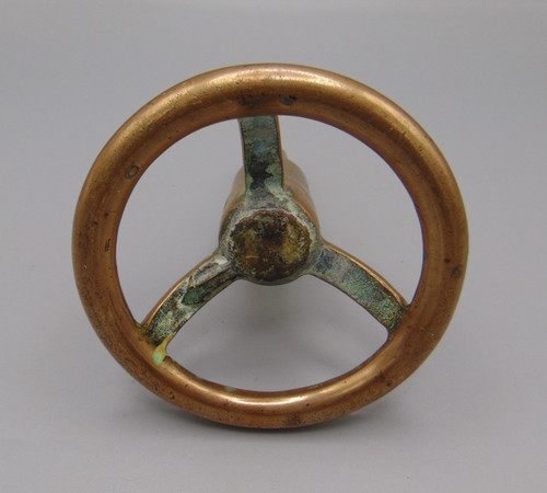 Antique solid brass - brass, wheel