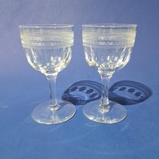 Crystal Glass 2 x Hand Cut