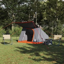 Camping Tent Grey and orange