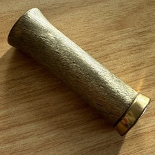 Vintage Lipstick Holder Gold Tone with Small Amount of Lipstick Luster Glo Pink