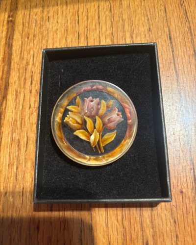Vintage reverse carved lucite