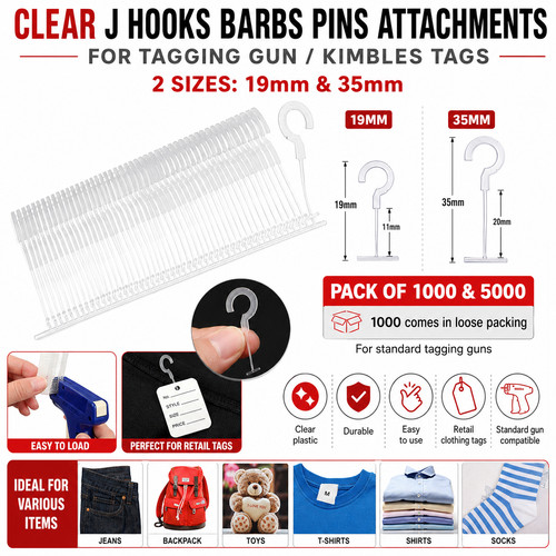 Clear hooks barbs - barbs, pins