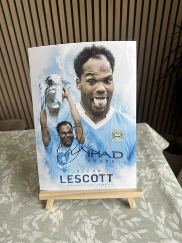 Joleon lescott signed - joleon,