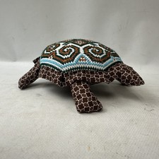 Hmong Handwork Sewn Turtle Pin Cushion Vintage Colorful Embroidered Shell