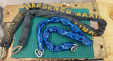 2 off Motorcycle chains (no locks) green Jem is 60 inch , blue is 42 inches