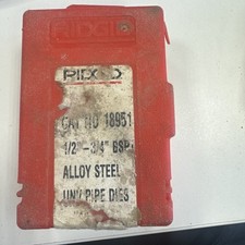 Ridgid Pipe Threading dies 18951 1/2” - 3/4” BSPT  Universal rigid rothenberger