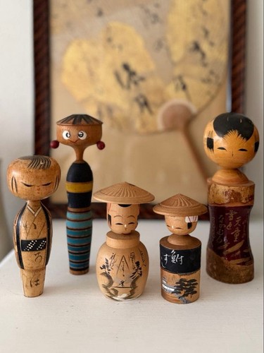 Japanese kokeshi wooden doll - japanese,