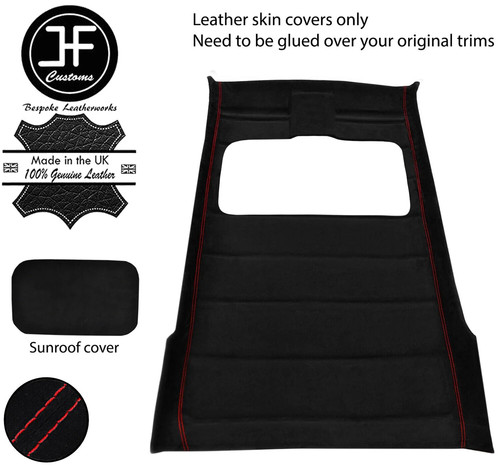 Red stitch sun roof - red,