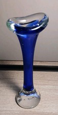 Blue Swedish Art Glass Bone