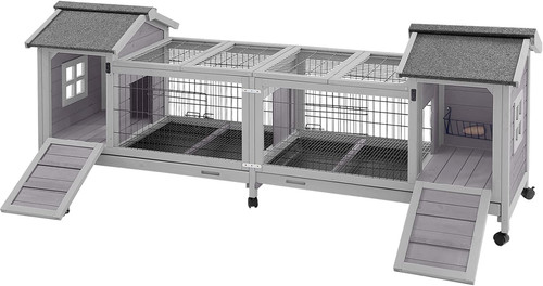 Rabbit hutch bunny cage with - rabbit,