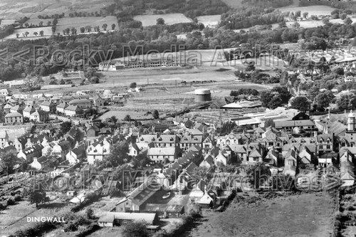 Azf aerial view dingwall - aerial, view,