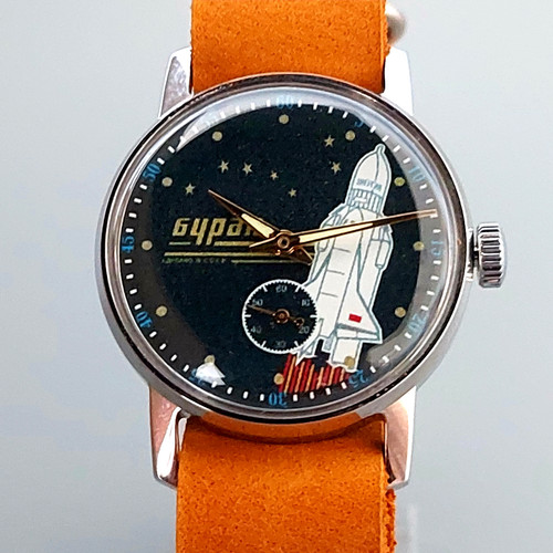 Soviet wristwatch pobeda buran - wristwatch,