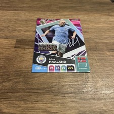 Panini Premier league Adrenalyn XL 2025 Signature Limited Ed Erling Haaland 