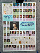 Original 1977 National Savings poster/wallchart - Sovereigns of our Land
