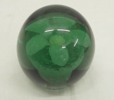 Antique Victorian Glass Paperweight Dump Fountain Flower