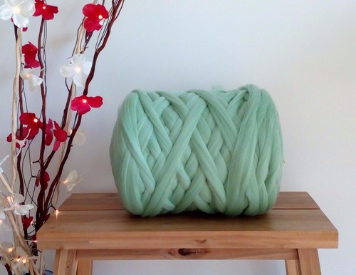 Mint green merino roving wool - merino,