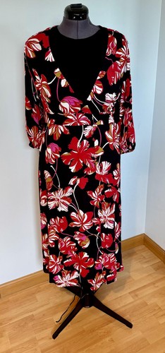Whistles floral wrap midi - floral,